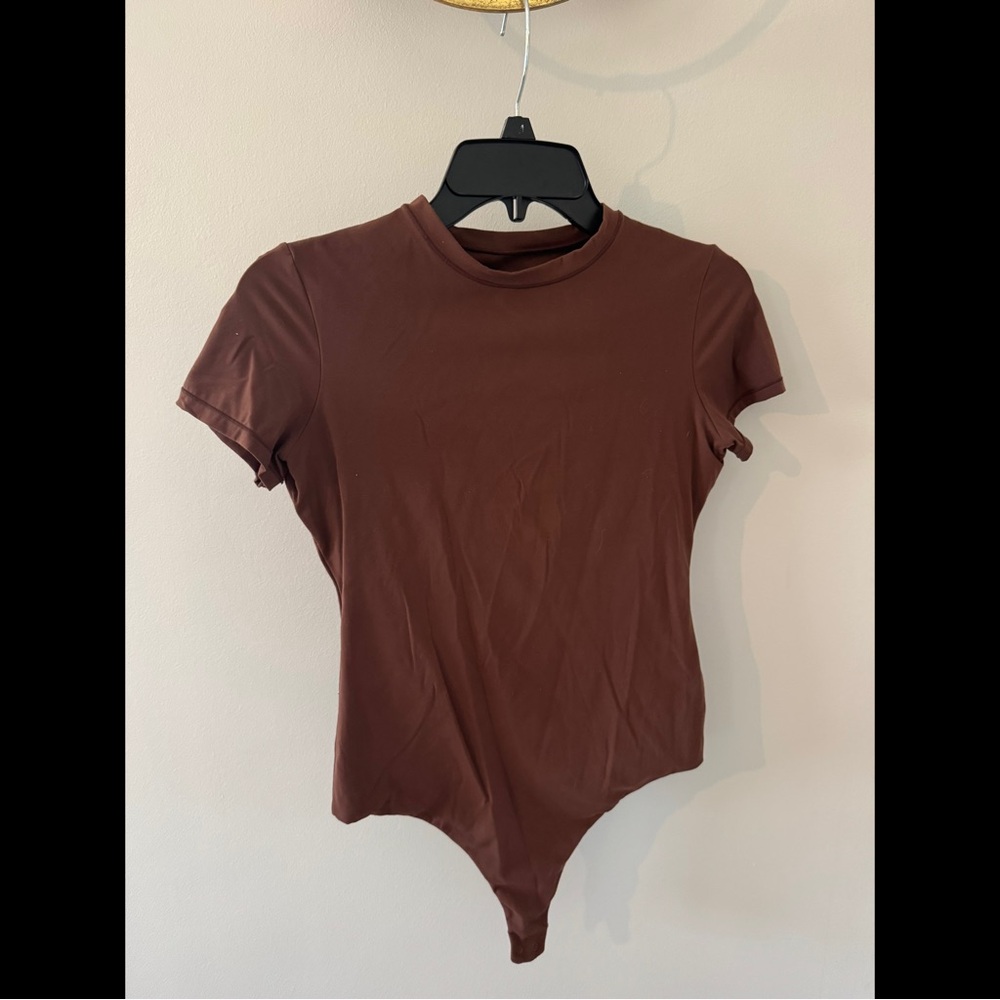 Brown Short Sleeve Bodysuit